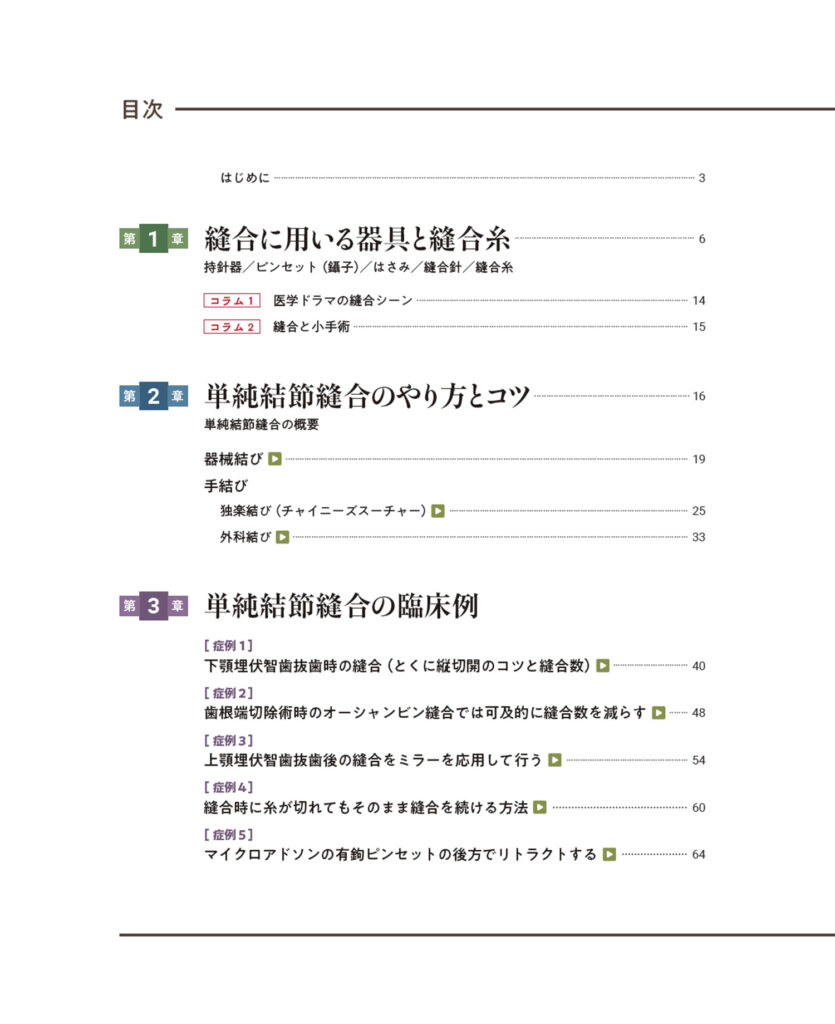 単純結節縫合をマスターする　スーチャリングの基本から応用テクニックまで