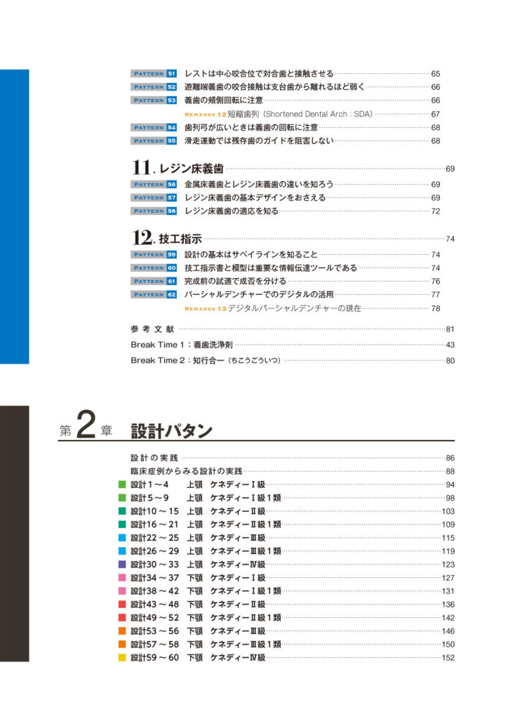 1歯欠損から1歯残存までを補綴する Best Denture Design 【増補改訂版】